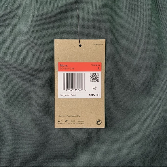 NIKE Dri-FIT 7” Totality Lightweight Men’s Shorts LARGE Green NWT - Picture 2 of 6